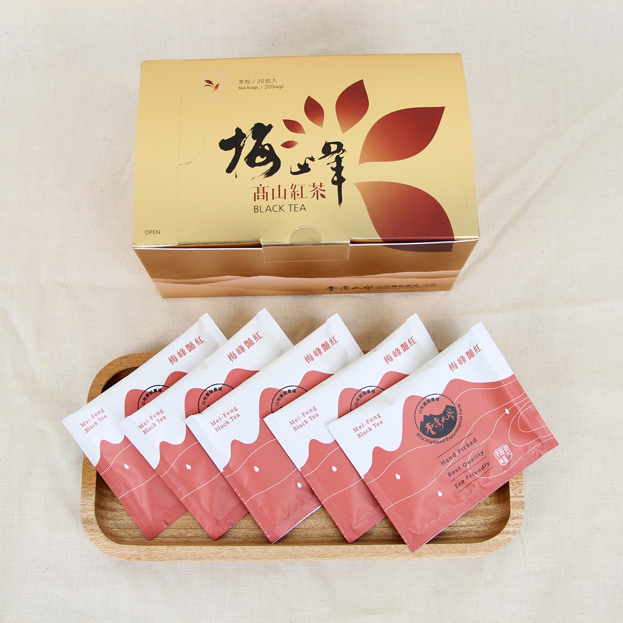 【展示】梅峰豔紅 紅茶茶包 盒裝